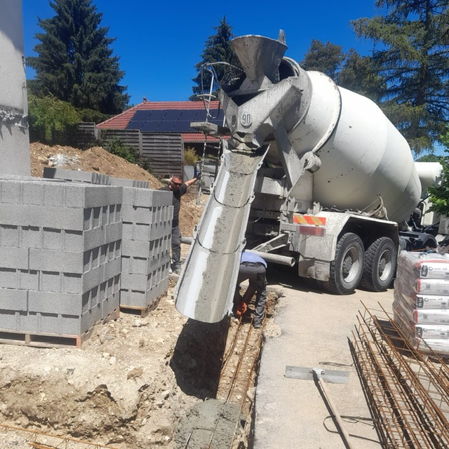 Chantier maçonnerie terrassement - ORNEX