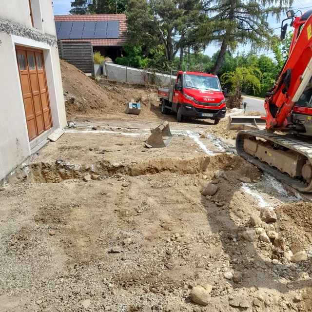 Chantier maçonnerie terrassement - ORNEX