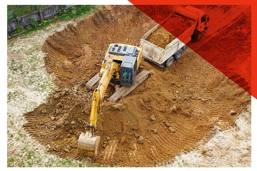 Travaux de terrassement à Ornex